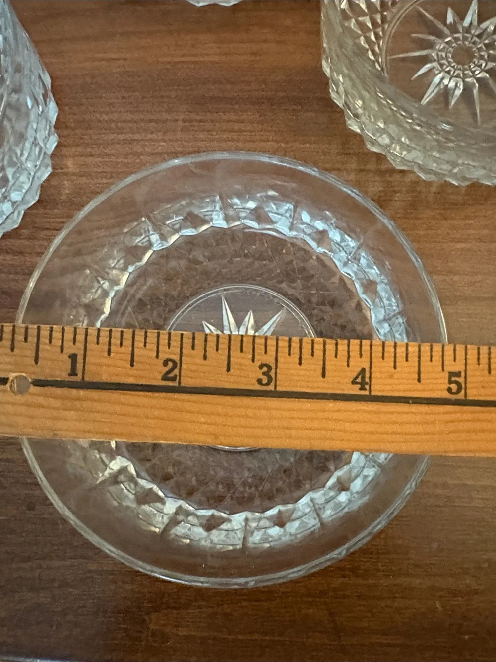 (8) VTG ARCOROC France Starburst Star Cut Dessert Fruit Bowls Glass Crystal
